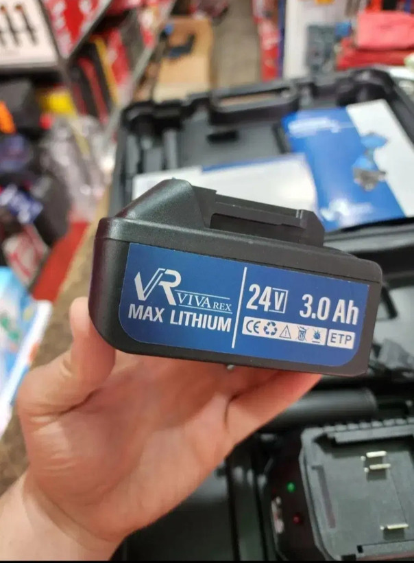 مینی فرز شارژی ویوارکس مدل VR2415AG ۲۴ ولت براشلس