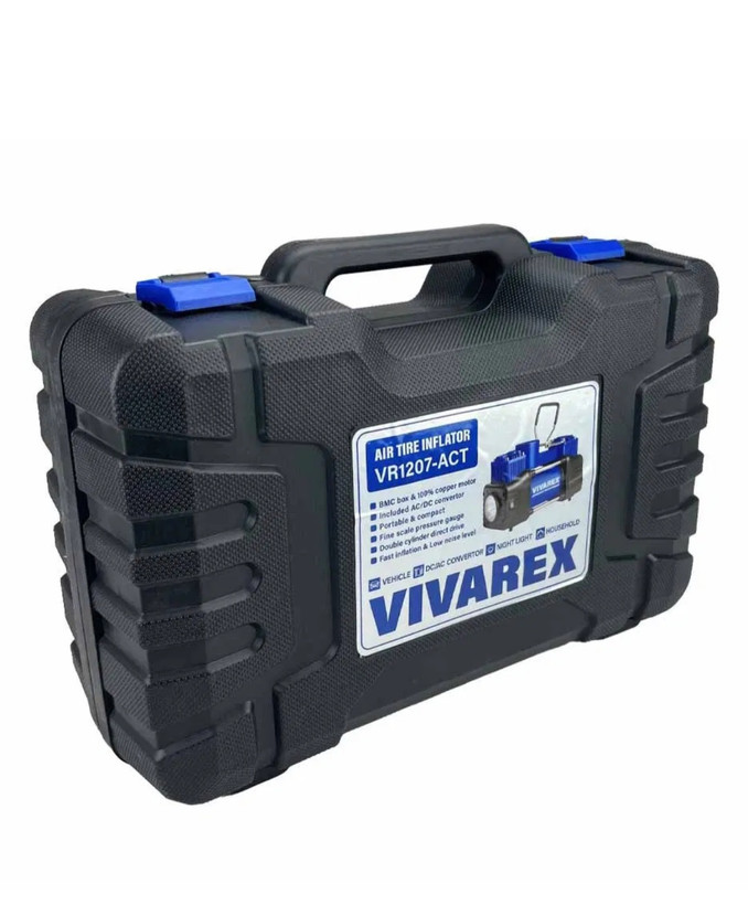 کمپرسور فندکی دو سیلندر ویوارکس مدل VR1207-ACT با لوازم کامل