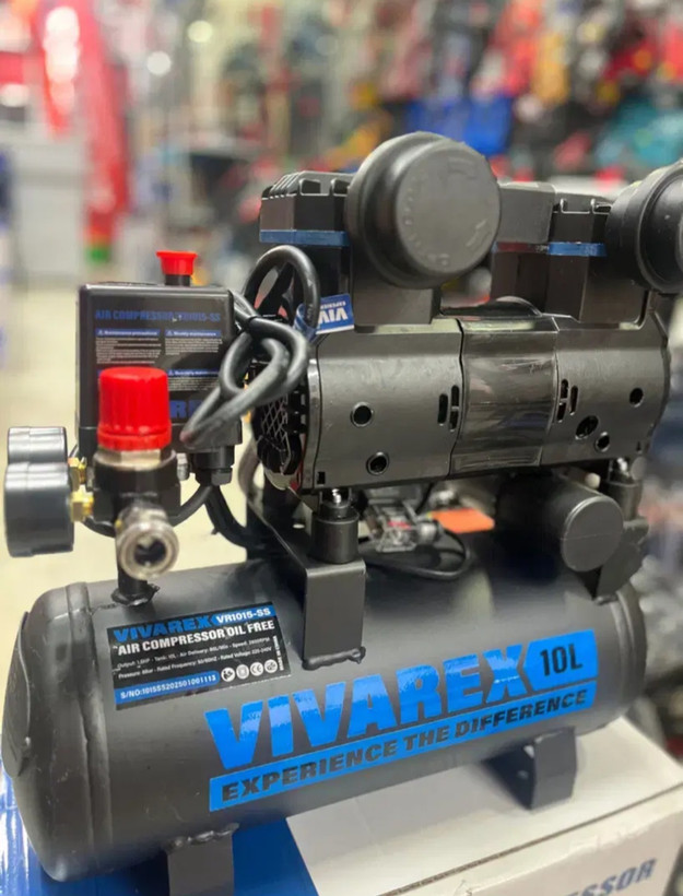 کمپرسور باد ویوارکس مدل VR1015-SS ظرفیت ۱۰ لیتر بدون روغن سایلنت
