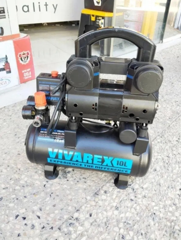 کمپرسور باد ویوارکس مدل VR1015-SS ظرفیت ۱۰ لیتر بدون روغن سایلنت