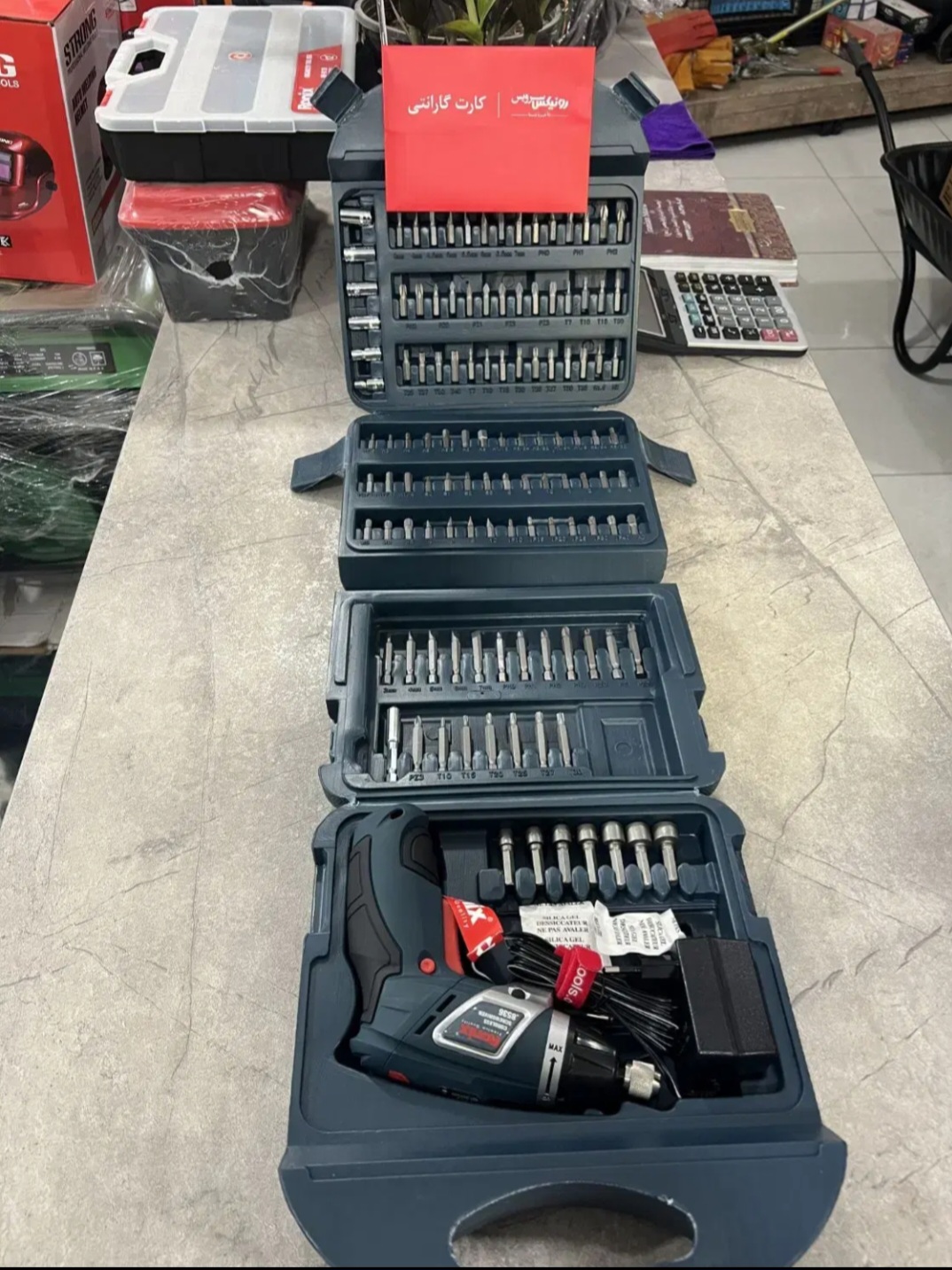 پیچ گوشتی شارژی رونیکس مدل 8536 با باتری ۳.۶ ولت اتوماتیک