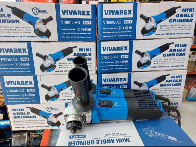 مینی فرز ویوارکس مدل VR8615-AG ظرفیت ۸۶۰ وات با قطر ۱۱۵ میلیمتر