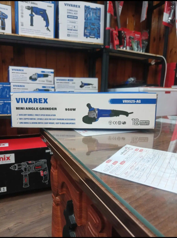 مینی فرز دسته بلند دیمردار ویوارکس مدل VR9525-AG